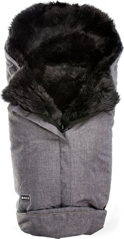 Vognpose, Lammeskinn, Grå Melange/Grå, BOZZ