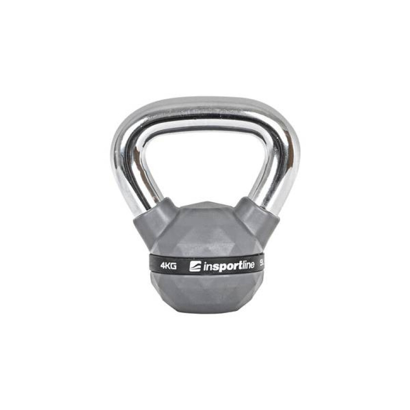Gummibelagt Kettlebell inSPORTline PU 4 kg