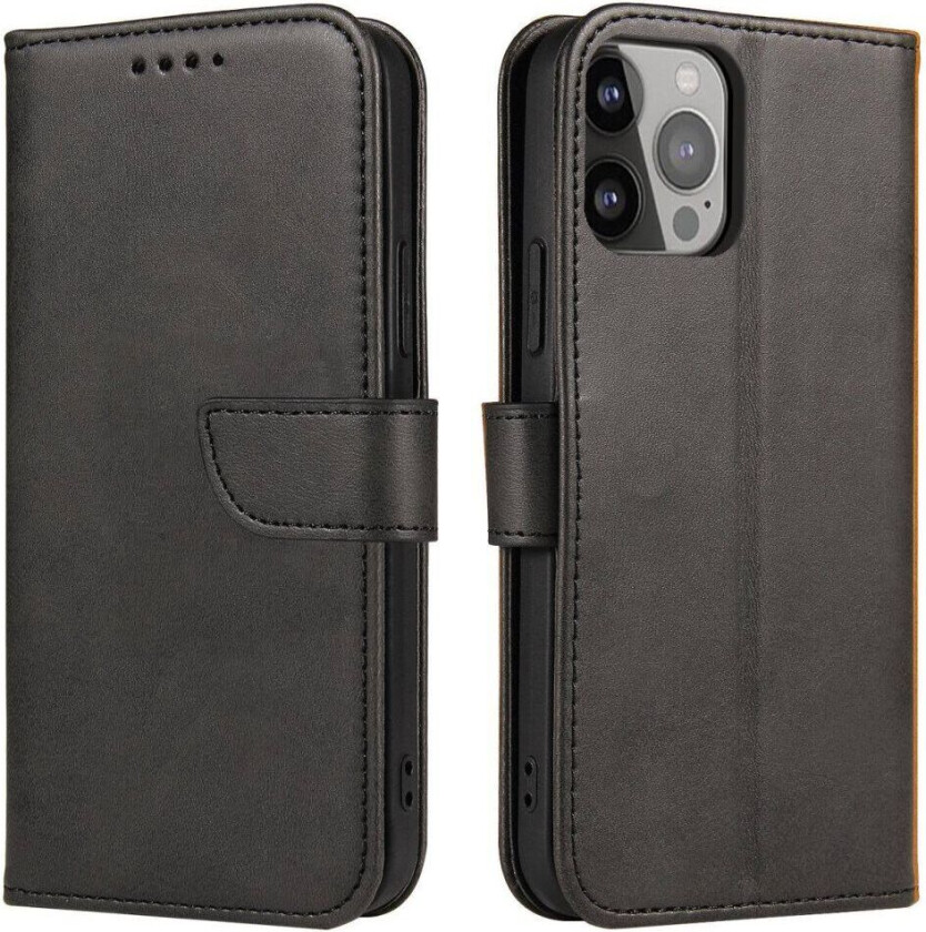 Hurtel Wallet Case with Stand for iPhone 15 Magnet Case - Black