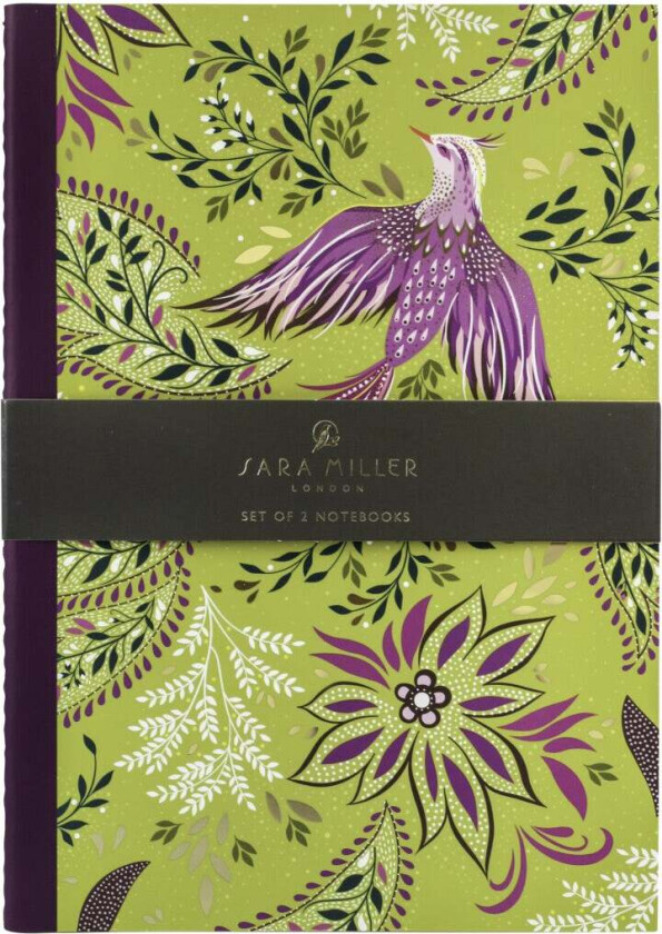 Notatbok A5 Sara Miller Haveli Garden 2pk