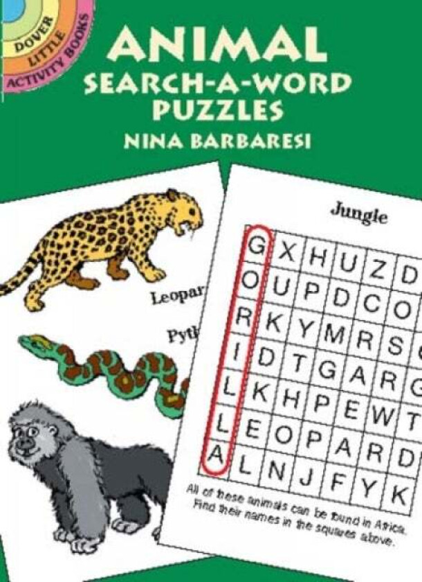 Animal Search-a-Word Puzzles av Nina Barbaresi