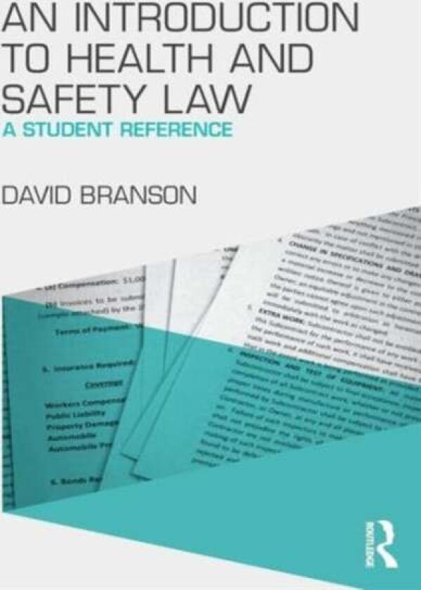 An Introduction to Health and Safety Law av David Branson