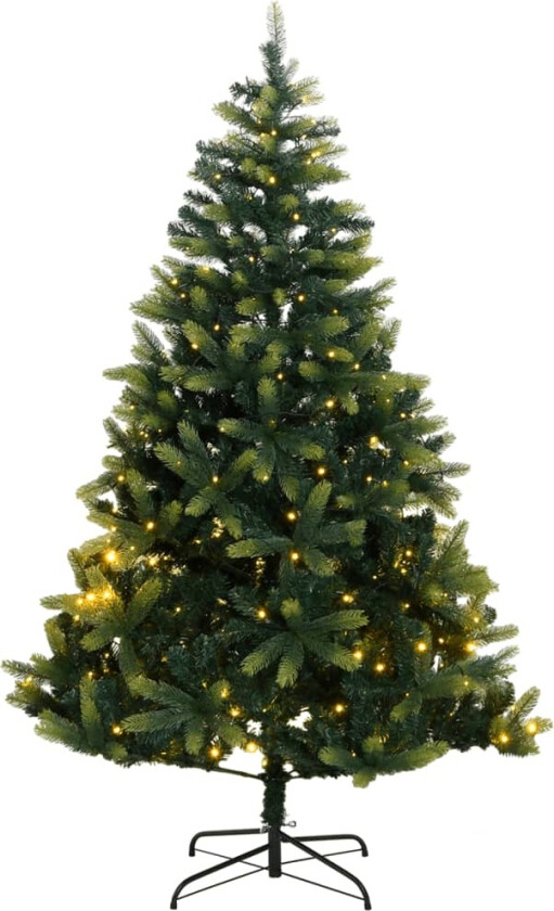 Kunstig hengslet juletre 300 LED 210 cm