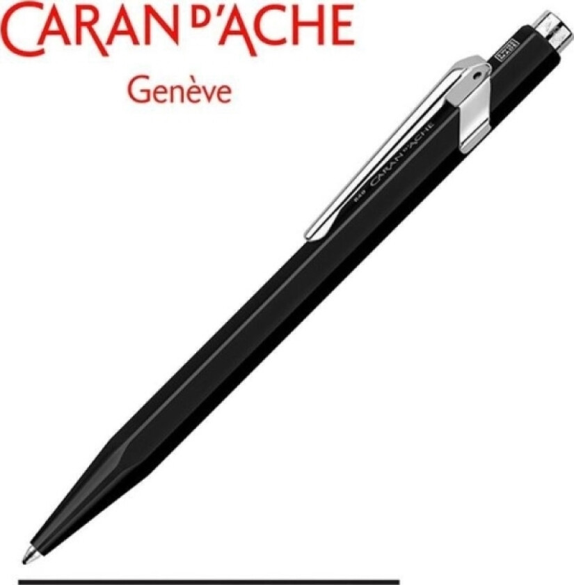 Caran D`Arche Caran D'ache 849 Classic Line Kulepenn, M, Svart Med Svart Blekk