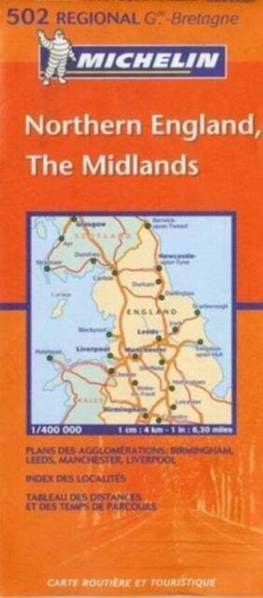 Northern England - Michelin Regional Map 502 av Michelin