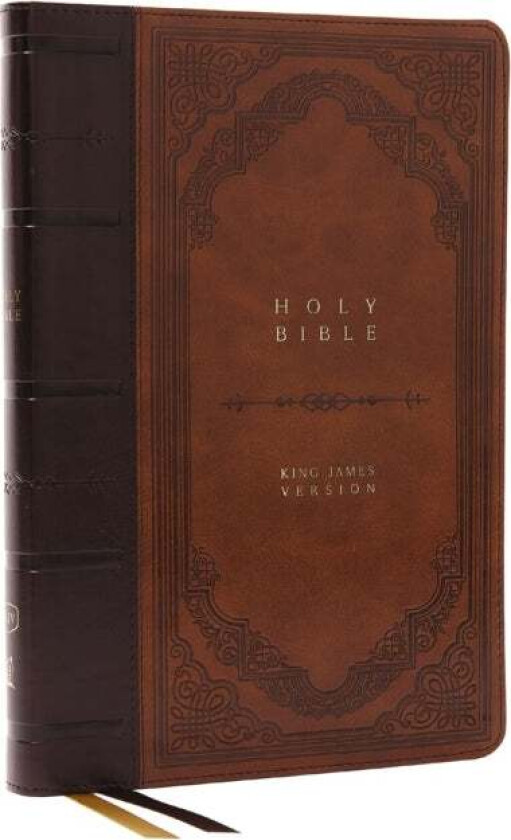 KJV Bible, Giant Print Thinline Bible, Vintage Series, Leathersoft, Brown, Red Letter, Comfort Print av Thomas Nelson