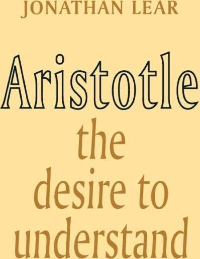 Aristotle av Jonathan (University of Chicago) Lear