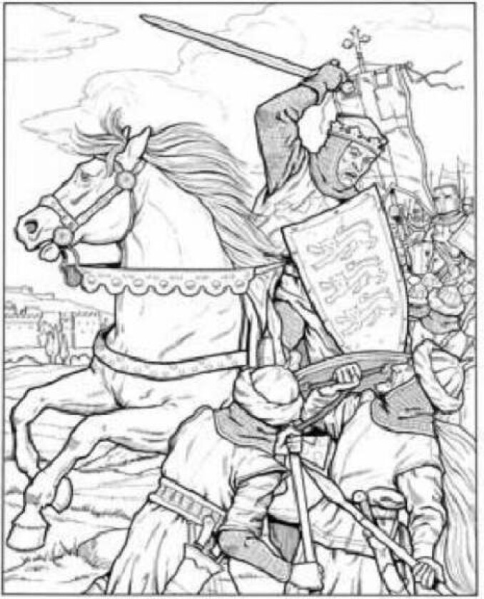 Kings and Queens of England Coloring Book av John Green