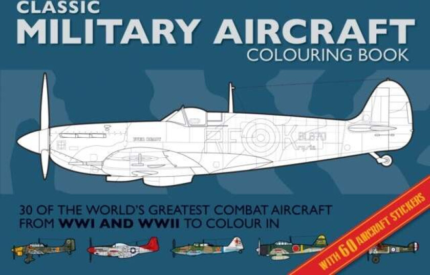 Military Aircraft Colouring Book av Adam Wilde