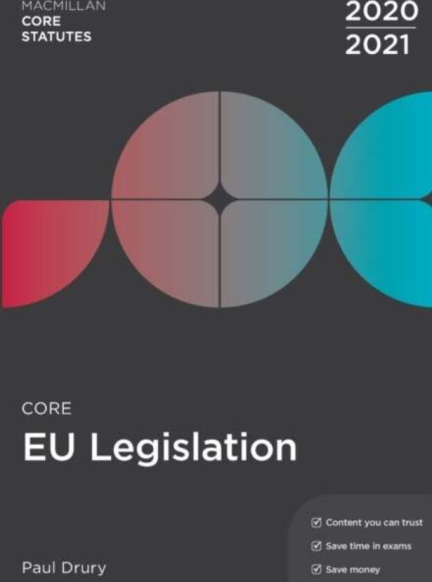 Core EU Legislation 2020-21 av Paul Drury