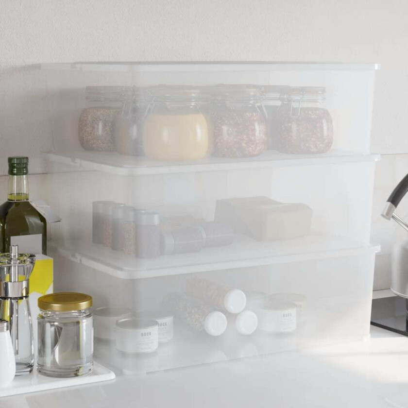 Putekasser plast 3 stk 25 L stablebar