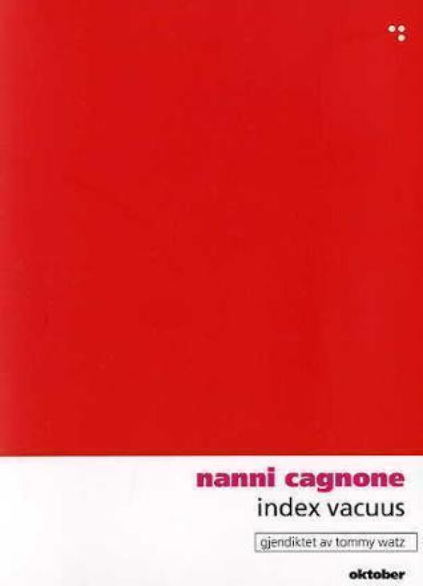 Index Vacuus av Nanni Cagnone