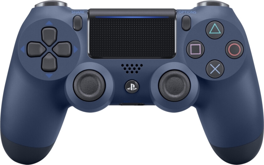 Dualshock 4 V2 - Håndkonsoll - Trådløs - Bluetooth - Midnattsblå - For  Playstation 4