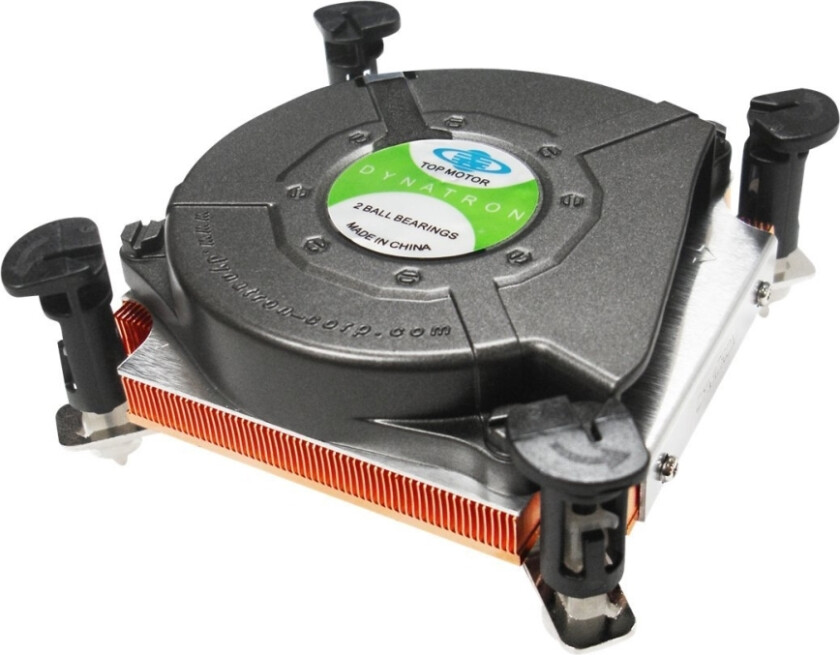 Inter-Tech K-2 - Prosessorkjøler - (For: Lga1156, Lga1155) - Kobber - 75 Mm