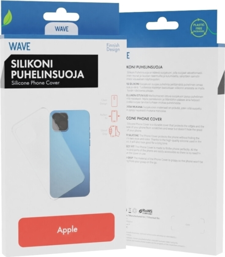 Silikondeksel Iphone 12 Pro / Iphone 12, Gjennomsiktig