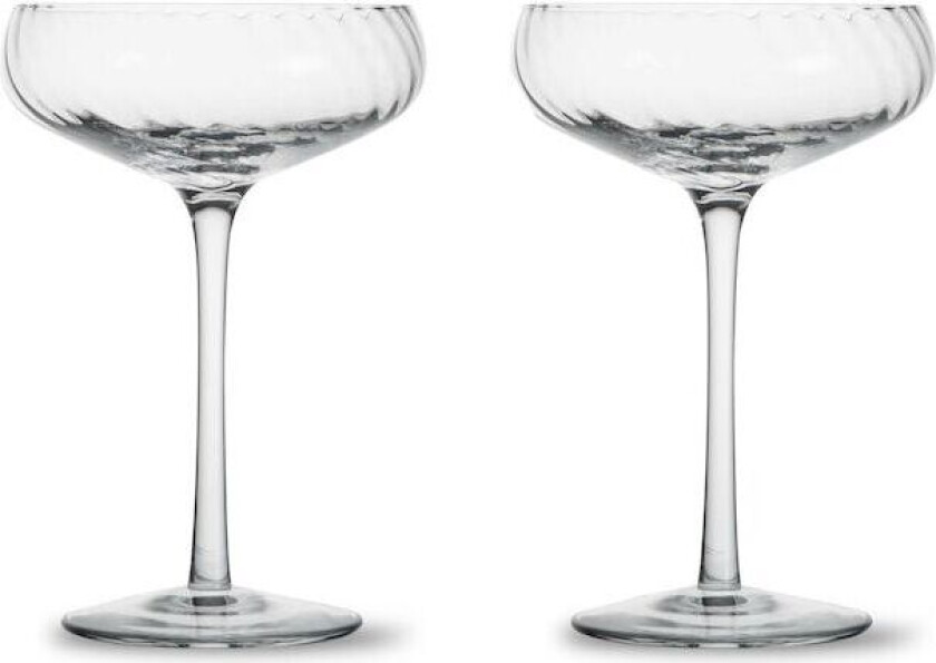 Opacity champagneglass Coupe 30 cl 2-pk Klar