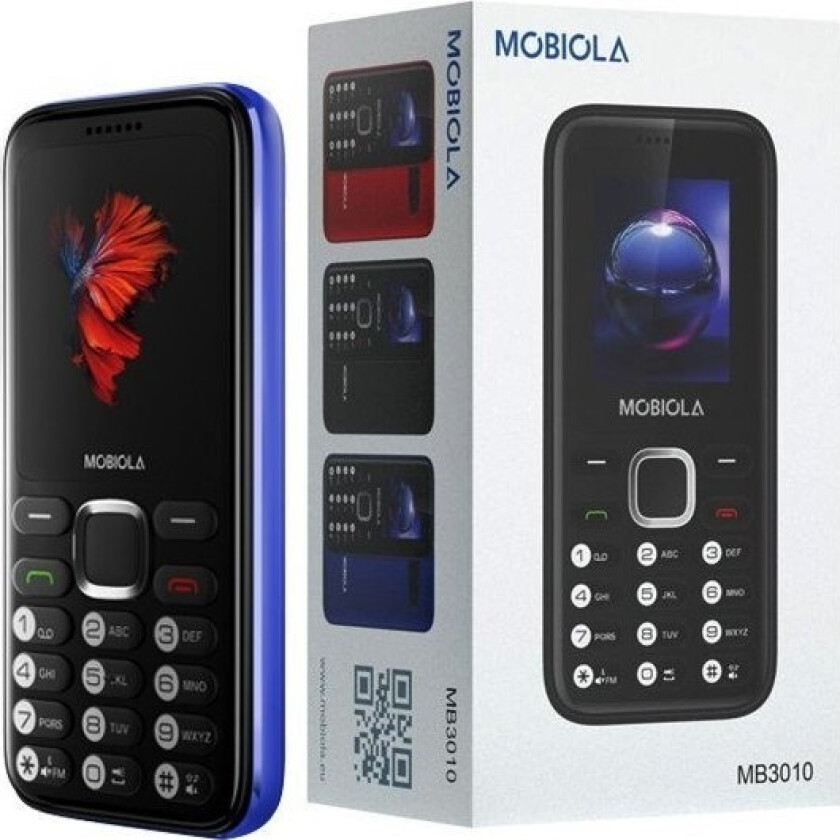 Mobiltelefon Gsm Telefon Mb3010 Blå