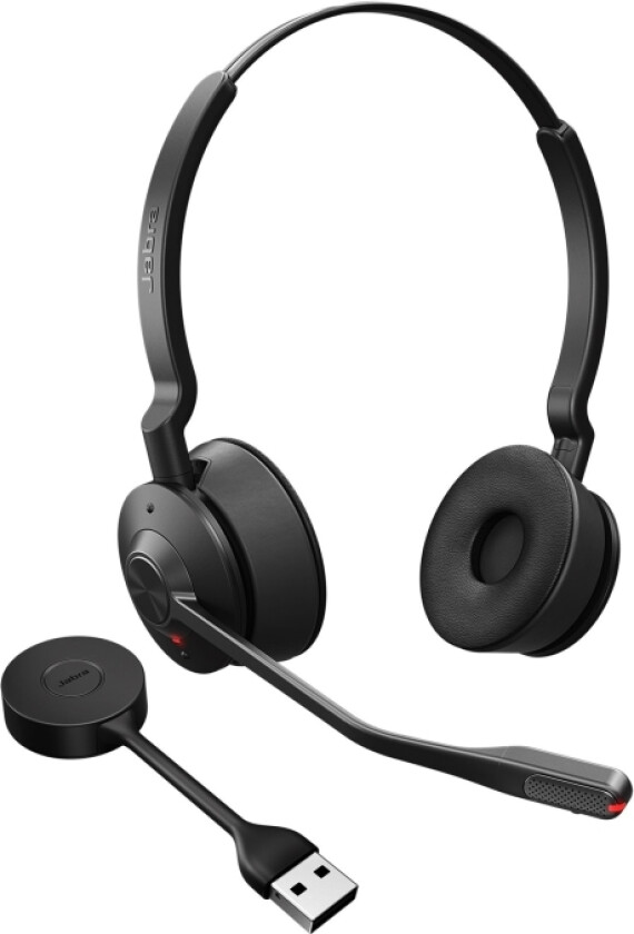 Jabra Engage 55 Se Stereo - Hodesett - On-Ear - Dect - Trådløs - Usb-A Via Dect Adapter - Uc-Sertifisert