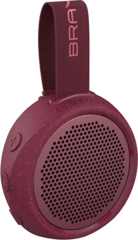 Brv-105, 6 W, Trådløs, Bærbar Monohøyttaler, Rød, Sjokkresistent, Ip67