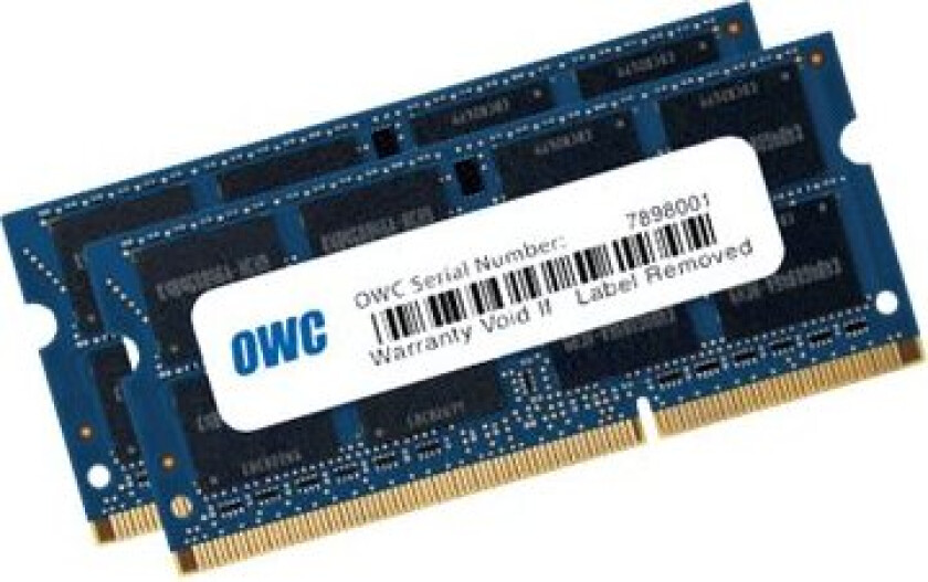 - Ddr3 - Sett - 16 Gb: 2 X 8 Gb - So Dimm 204-Pin - 1867 Mhz / Pc3-14900 - Cl11 - 1.35 V - Ikke-Bufret - Ikke-Ecc - For Apple I