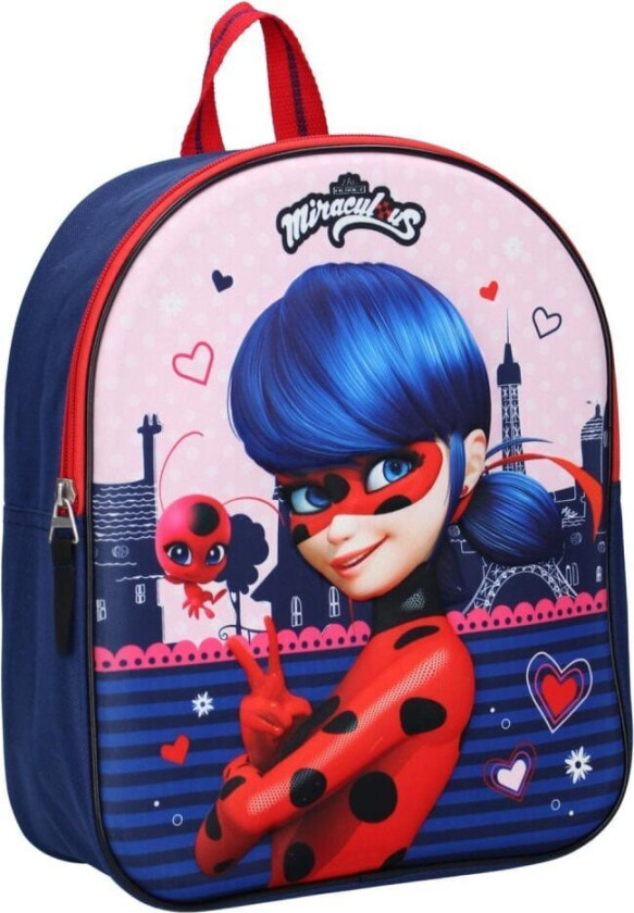 VADOBAG Miraculous 3D ryggsekk 31 cm ladybug veske skolesekk