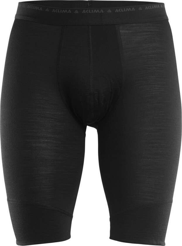 Men's LightWool Shorts Long Jet Black XXL