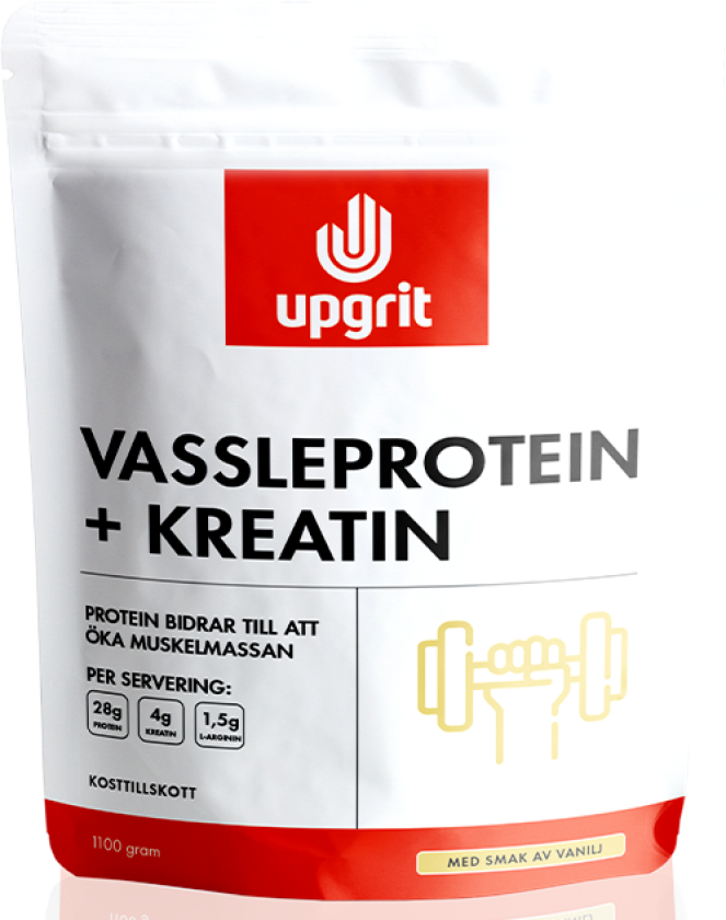 Vassleprotein + Kreatin Vanilj 1100 g