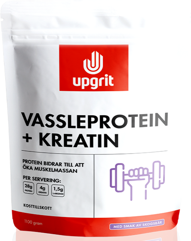 Vassleprotein + Kreatin Skogsbär 1100 g