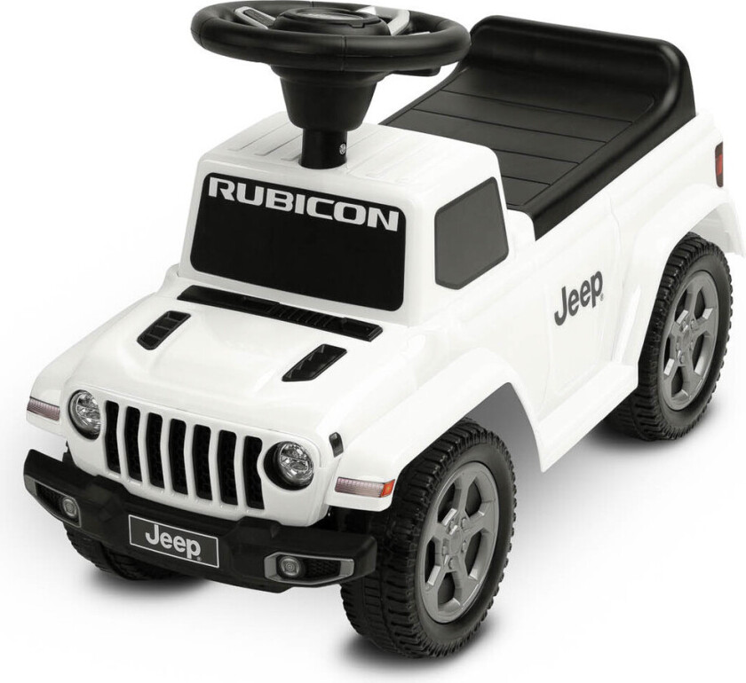 Toyz Jeep Rubicon Walking Car - Maks 25 kg, 610x280x420 mm, 12+ måneder - Hvit