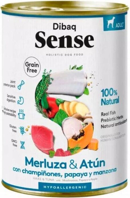 Dog Grainfree Hake & Tuna All Breeds Våtfôr til hund 12x380g