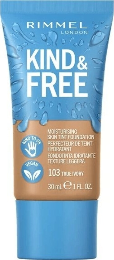 _Kind &Amp Free Skin Tint Moisturising Foundation Moisturising Foundation 103 True Ivory 30Ml