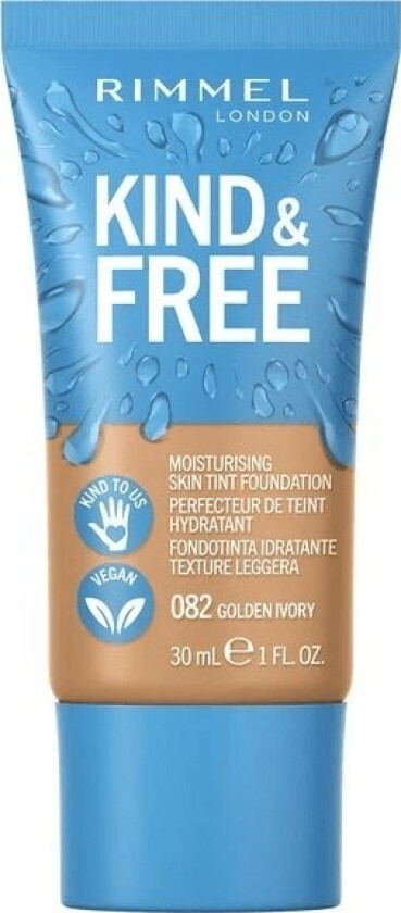 _Kind &Amp Free Skin Tint Moisturising Foundation Moisturising Foundation 082 Golden Ivory 30Ml