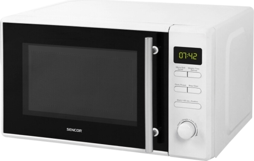 Sencor Smw 5220, Benkeplate, 20 L, 700 W, Knapper, Rotasjon, Hvit, 1000 W
