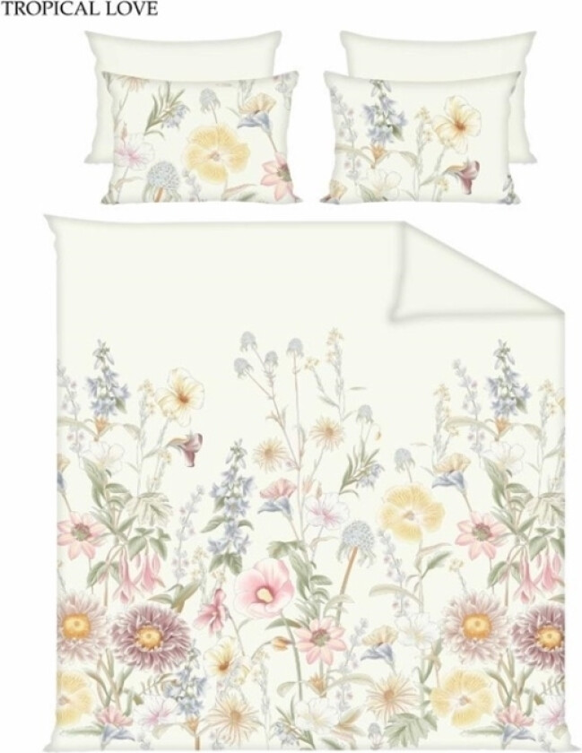 Sengesett Domoletti Kompl Deksel Satin Tropical Love 200X220