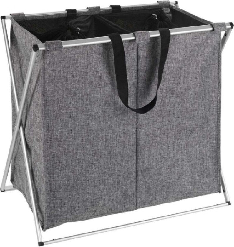 Skittentøyskurv Duo Skittentøyskurv 2X 60 Liter 59 X 57 X 38 Cm Polyestergrå