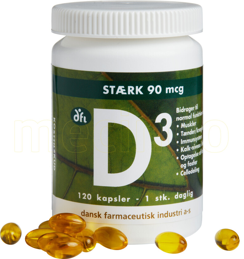 D3-vitamin 90 mcg - 120 Kapslar