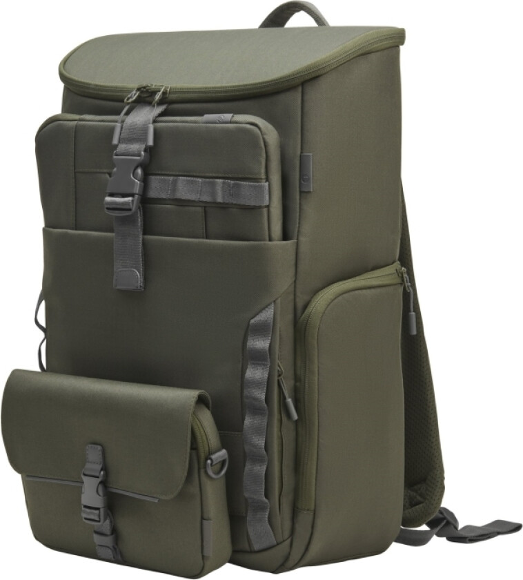 Hp Laptop Backpack - Notebookryggsekk - Modular - 15.6" - Grå, Grønn