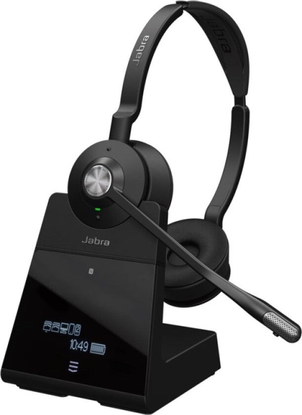 Jabra Engage 75 Se Stereo - Hodesett - On-Ear - Dect / Bluetooth - Trådløs - Nfc - Zoom Certified, Google Meet Certified, Amazon Chime Certified, Cer
