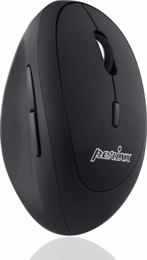 Perimice-719 Ergonomisk Mus Trådløs Optisk Sort 6 Knapper 1600 Dpi Ergonomisk Korrekt
