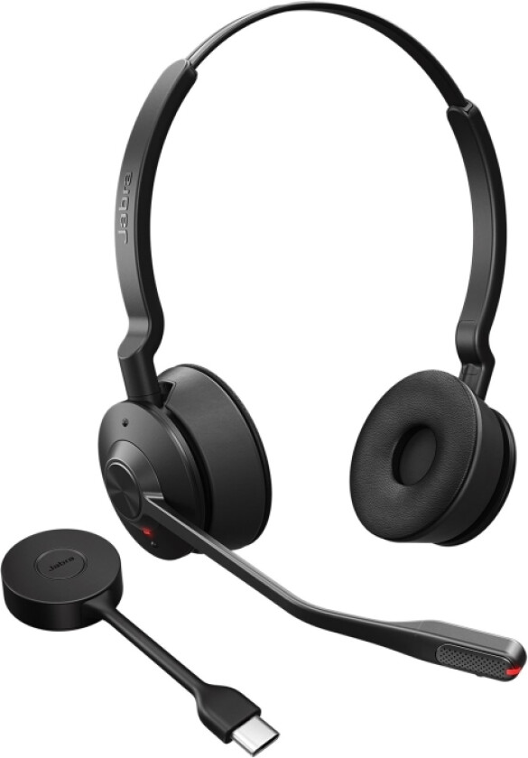 Jabra Engage 55 Se Stereo - Hodesett - On-Ear - Dect - Trådløs - Usb-C Via Dect-Adapter - Uc-Sertifisert