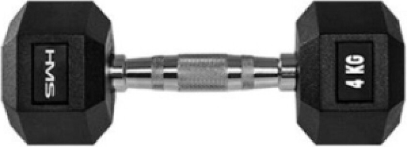 Hms Dumbbell Hex Pro Black-Silver 4 Kg (17-66-111)