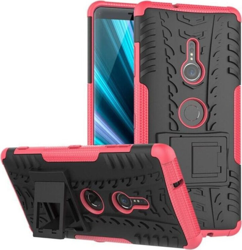 Støtsikkert deksel med stativ Samsung Sony Xperia XZ3 (H9436) : Farge - Rosa