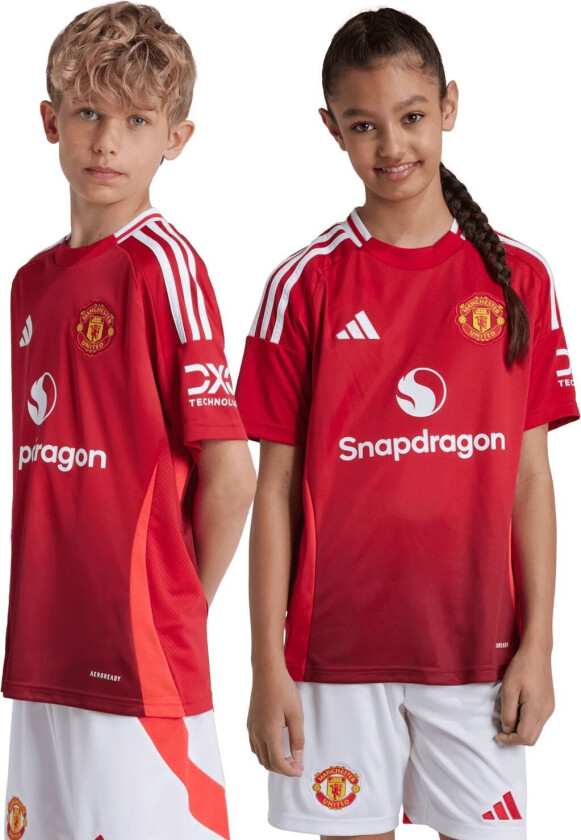 adidas Manchester United Home Jersey 2024/25, fotballdrakt, junior Mufc Red