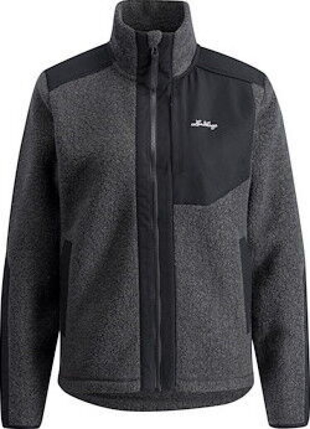 Women's Saruk Wool Pile Mid Full Zip Charcoal XS