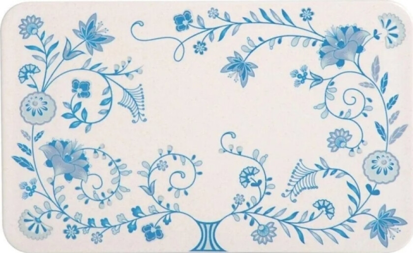 Kesper Skjærebrett Frokostbrett, Melamin, Tradisjonelt Blomstermotiv 23,5 X 14,5 X 0,7 Cm