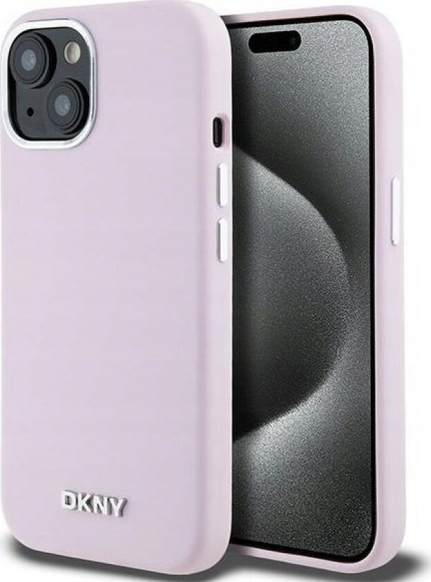Dkny Dkhmp15msmchlp Iphone 15 Plus / 14 Plus 6,7" Rosa/Rosa Hardt Deksel Flytende Silikon Liten Metalllogo Magsafe