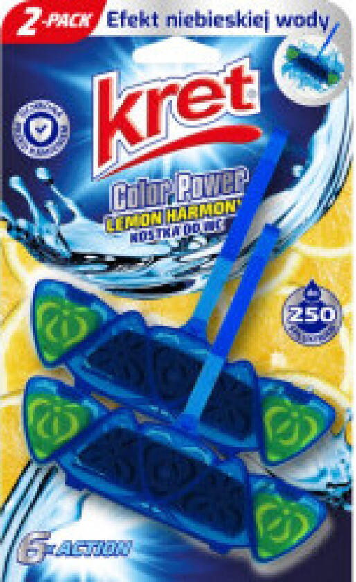 Kret Color Power water-coloring toilet pendant Lemon Harmony 2x40g