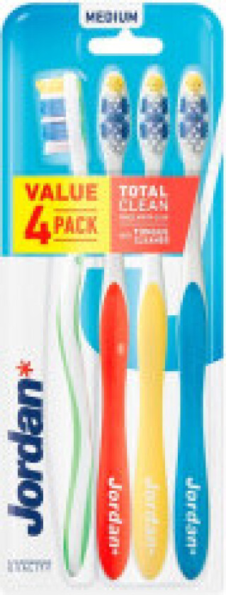 Total Clean toothbrush Medium 4pcs.
