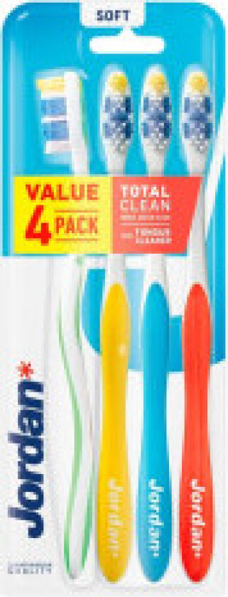 Total Clean toothbrush Soft 4 pcs.