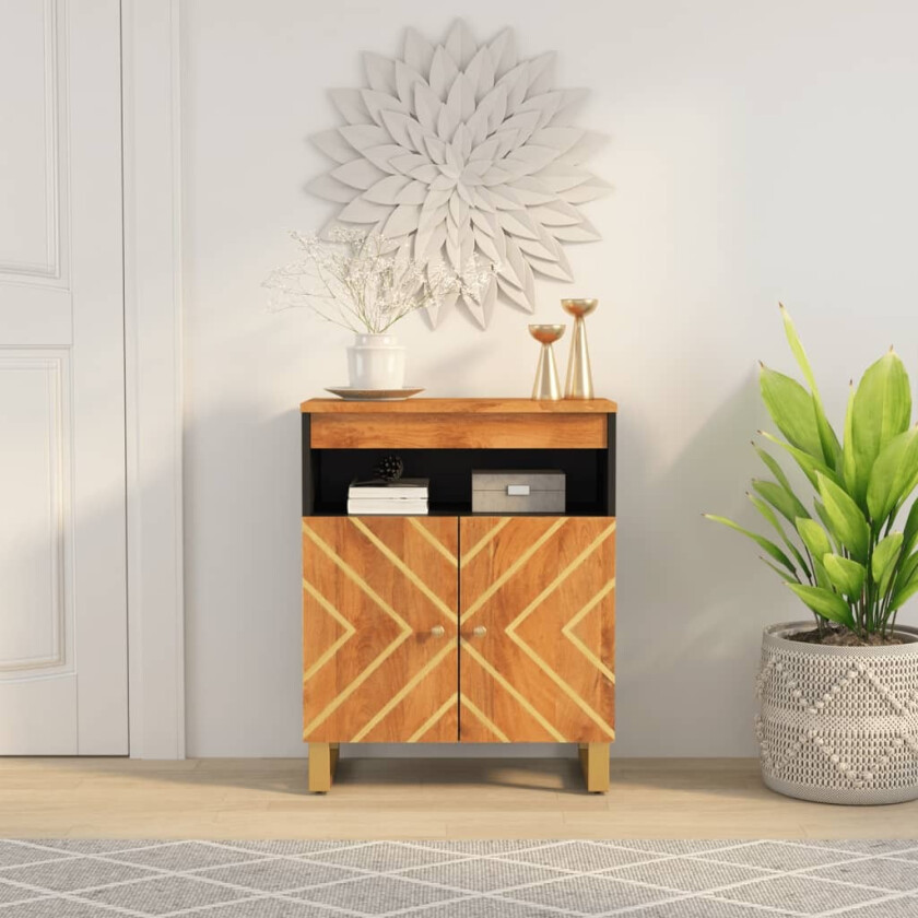 TV-benk brun og svart 60x33,5x75 cm heltre mango